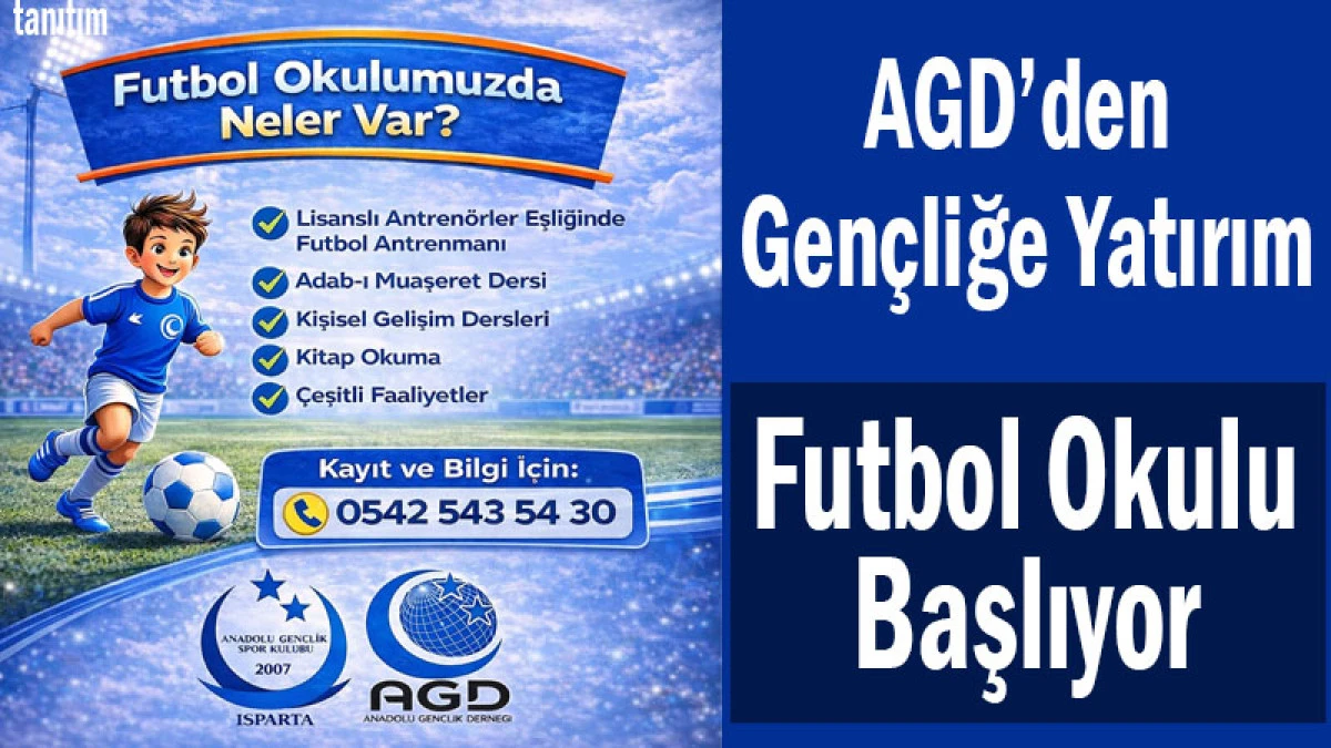 AGD&rsquo;den Gen&ccedil;liğe Yatırım! Futbol Okulu Başlıyor