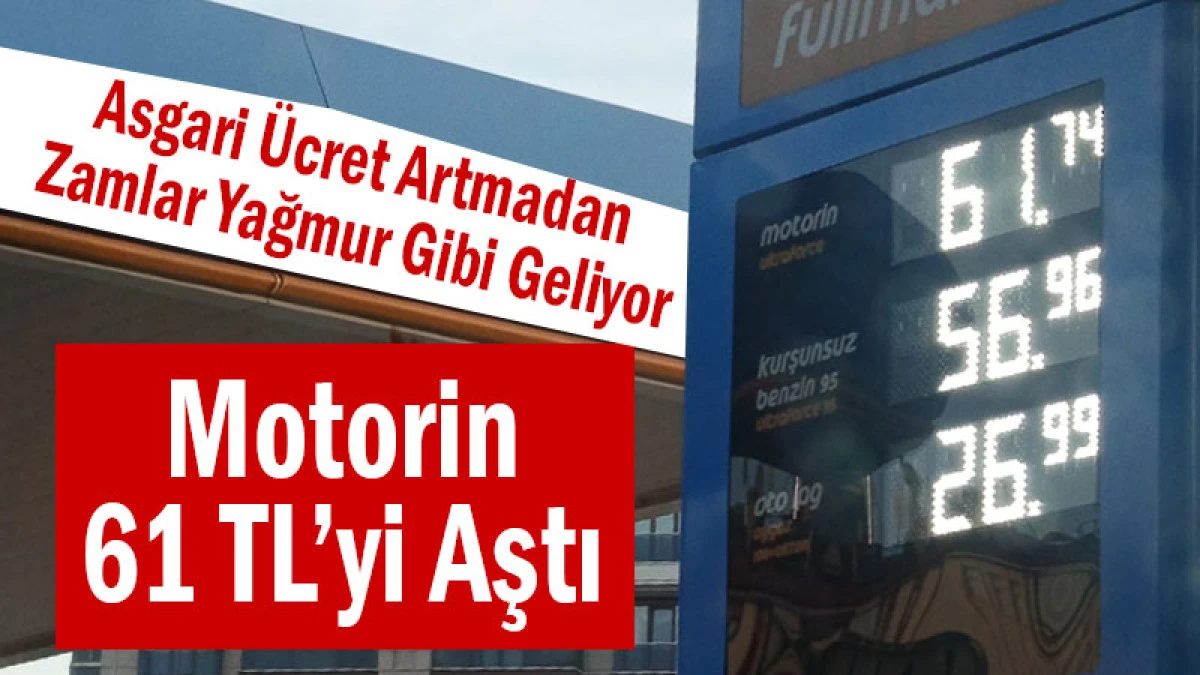 Asgari &Uuml;cret Artmadan Zamlar Yağmur Gibi Geldi