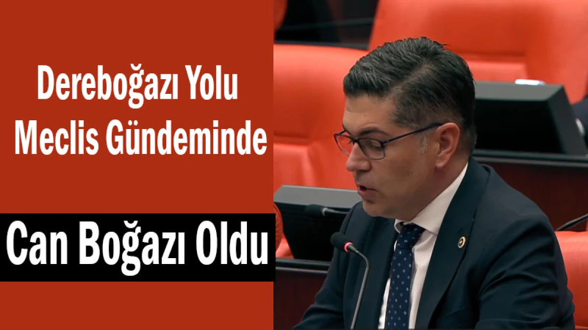 Dereboğazı Yolu Meclis G&uuml;ndeminde: &ldquo;Can Boğazı Oldu!&rdquo;