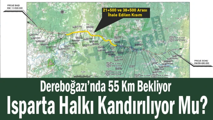 Dereboğazı&rsquo;nda 55 Km Bekliyor! Isparta Halkı Kandırılıyor Mu?