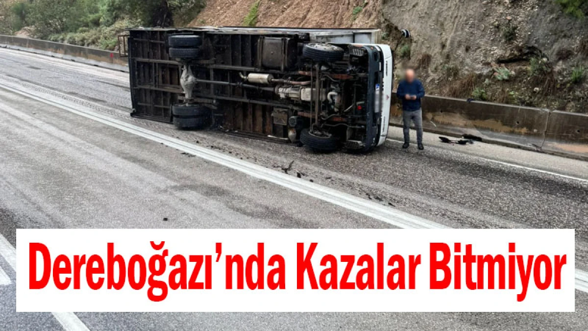 Dereboğazı&rsquo;nda Kazalar Bitmiyor! Maddi Hasarlı Kaza