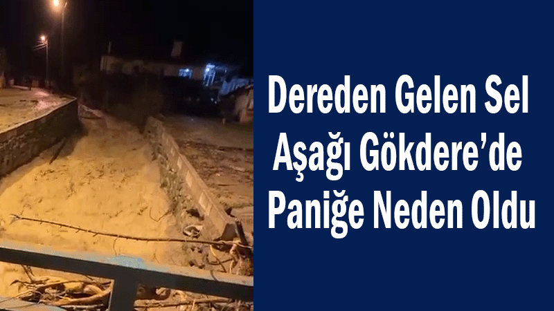 Dereden Gelen Sel Aşağı G&ouml;kdere&rsquo;de Paniğe Neden Oldu