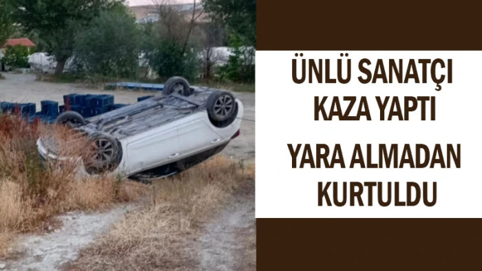 Direksiyon Hakimiyetini Kaybetti, Araç Takla Attı