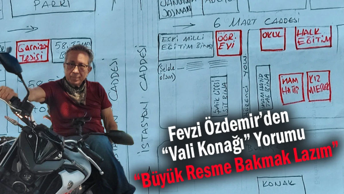 Fevzi Özdemir’den “Vali Konağı” Yorumu! “Büyük Resme Bakmak Lazım”