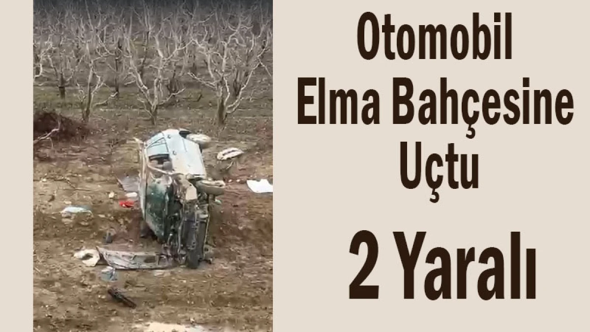 Gelendost'ta Otomobil Elma Bah&ccedil;esine U&ccedil;tu! 2 Yaralı