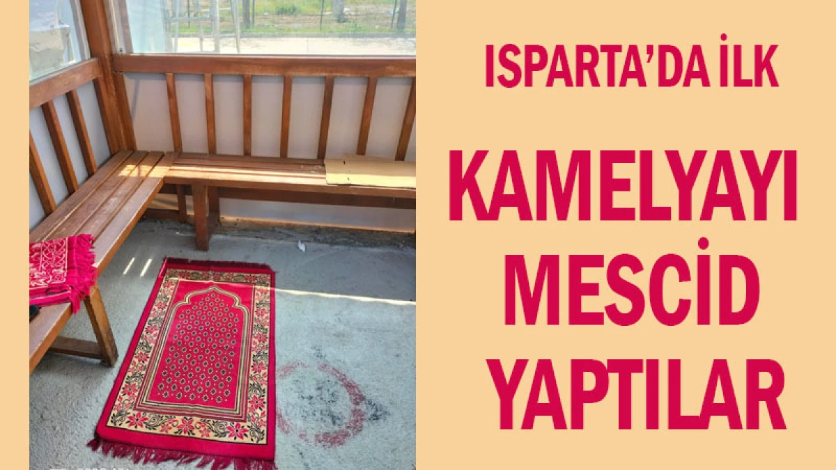Isparta'da Araç Muayene İstasyonunda Mescid Tepkisi