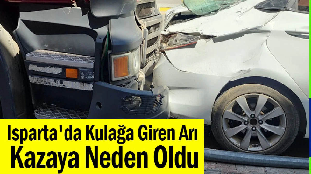 Isparta'da Kulağa Giren Arı Kazaya Neden Oldu