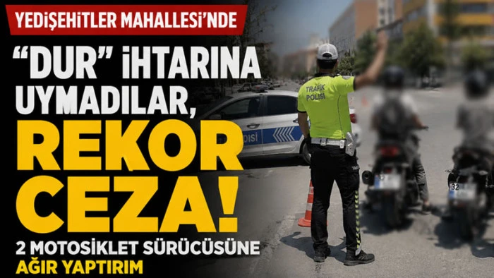 Isparta'da Motosiklet S&uuml;r&uuml;c&uuml;leri Dur İhtarına Uymadı: Ceza Yağdı