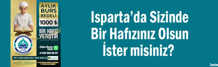 Isparta’da Sizinde Bir Hafızınız Olsun İster misiniz?