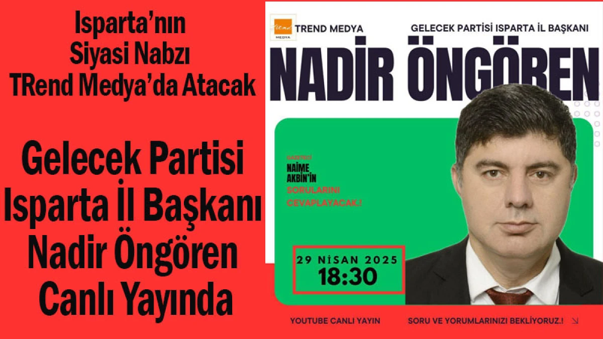 Isparta’nın Siyasi Nabzı TRend Medya’da Atacak