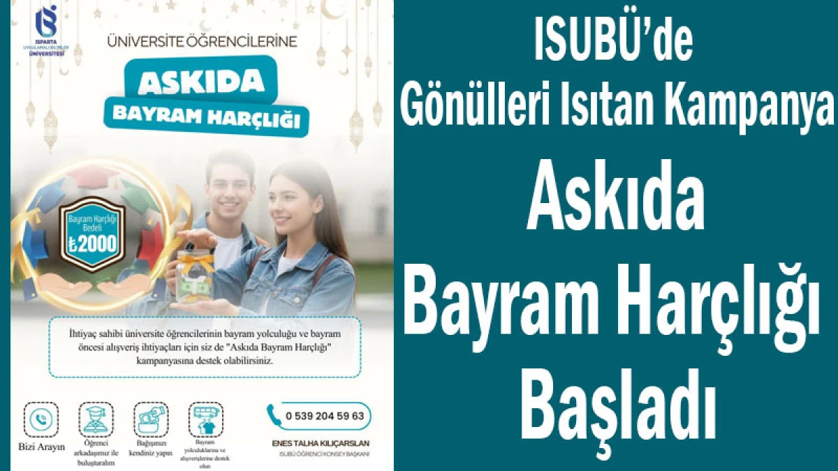 ISUB&Uuml;&rsquo;de G&ouml;n&uuml;lleri Isıtan Kampanya! Askıda Bayram Har&ccedil;lığı Başladı
