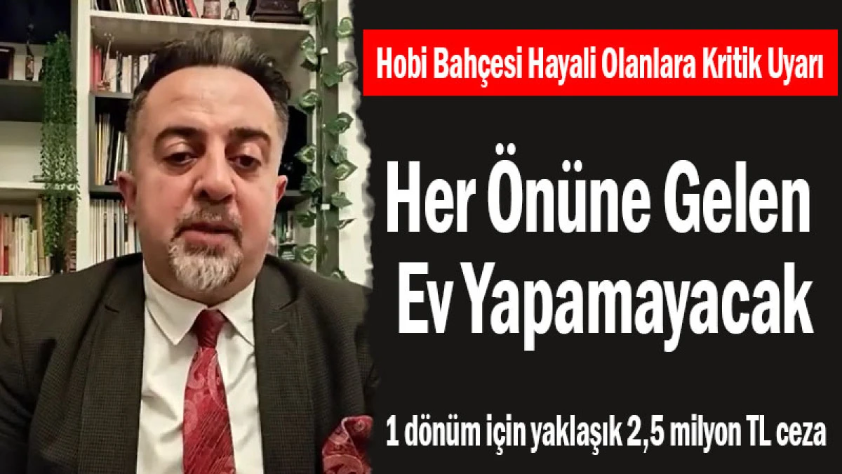 Mimarlar Odası Başkanından Net Uyarı: Her &Ouml;n&uuml;ne Gelen Ev Yapamayacak
