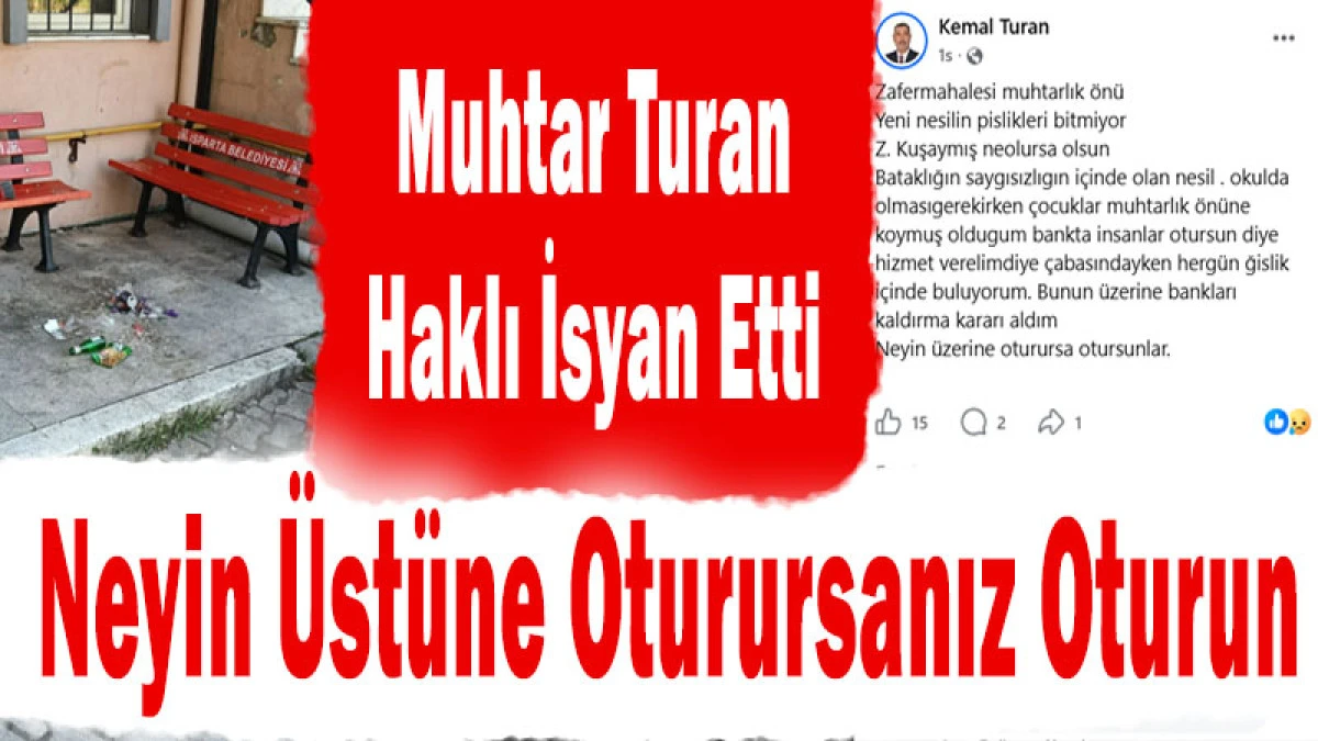 Muhtar Haklı İsyan Etti: &ldquo;Neyin &Uuml;st&uuml;ne Oturursanız Oturun!&rdquo;