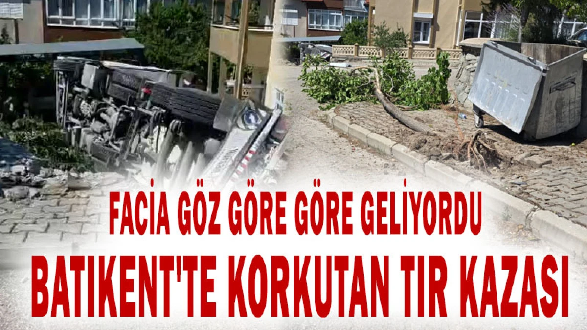 Batıkent'te Korkutan Kaza! Devrilen TIR Saatlerce Kaldırılamadı