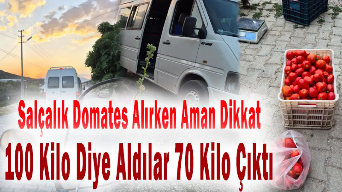 Sal&ccedil;alık Domates Alırken Aman Dikkat! Sav&rsquo;da Kilolar Eksik &Ccedil;ıktı