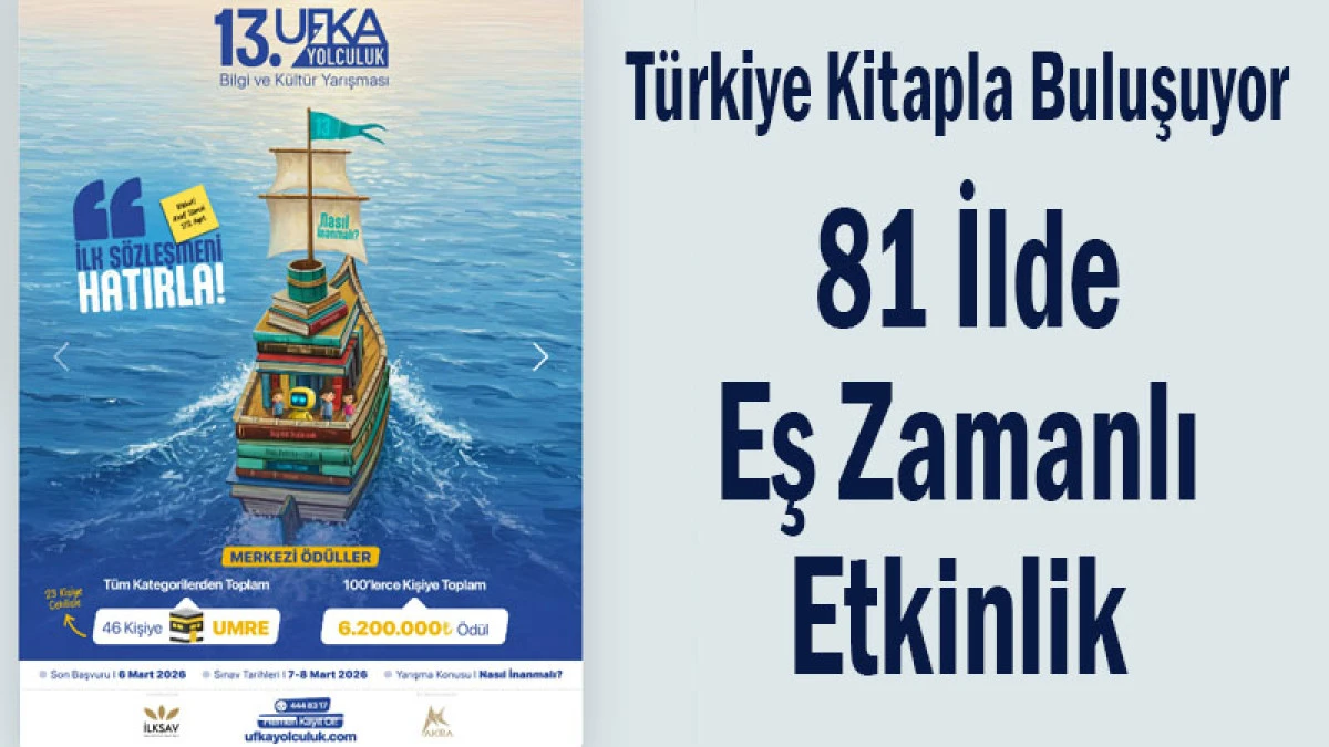  T&uuml;rkiye Kitapla Buluşuyor! 81 İlde Eş Zamanlı Etkinlik