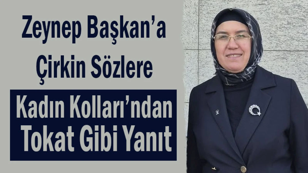 Zeynep Başkan&rsquo;a &Ccedil;irkin S&ouml;zlere Kadın Kolları&rsquo;ndan Tokat Gibi Yanıt